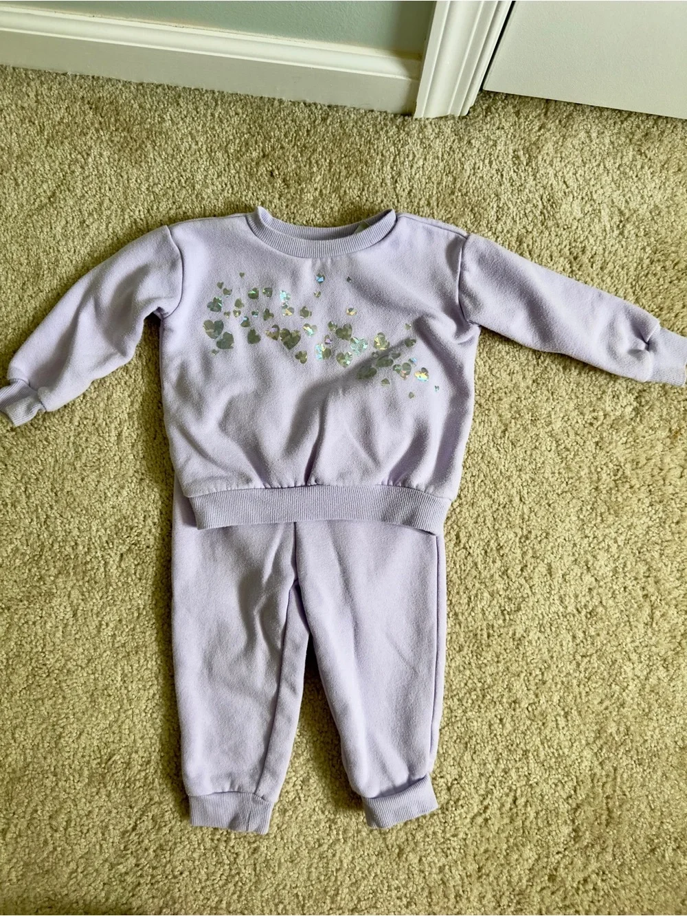 The Children's Place Lilac Heart Set